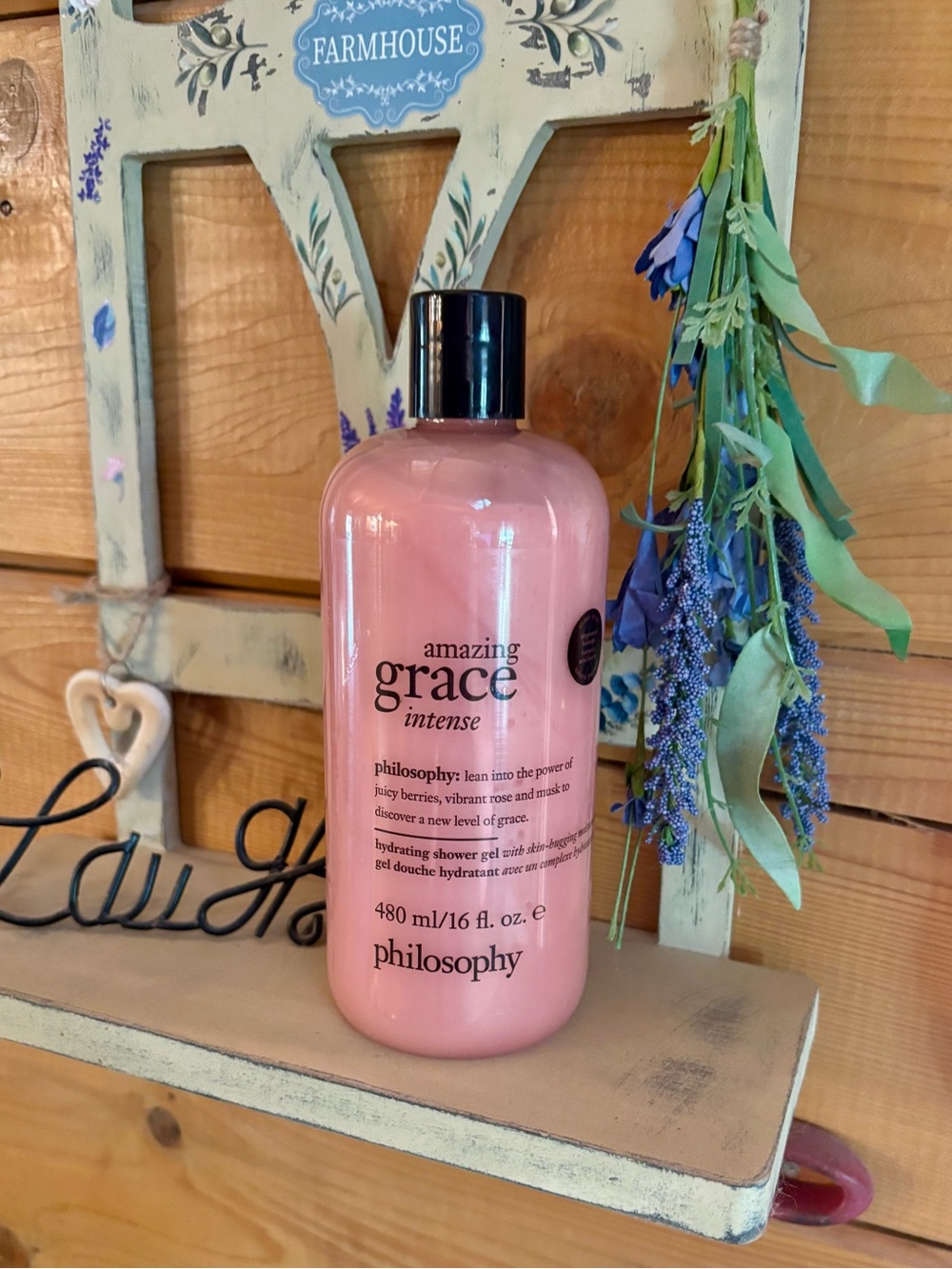 Philosophy 3 in 1 Amazing Grace INTENSE Body Wash Shower Gel Shampoo Bubble Bath